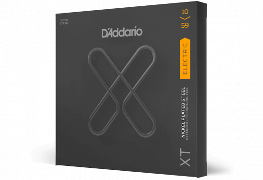 D`Addario XTE1059 XT ELECTRIC NICKEL PLATED STEEL 7-STRING REGULAR LIGHT (10-59): 3