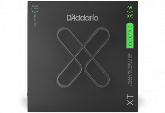 D`Addario XTB45105 XT BASS NICKEL PLATED STEEL LIGHT TOP / MEDIUM BOTTOM (45-105): 1