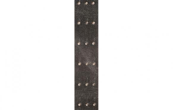 Planet Waves PW25VNRR00DX Blasted Leather Guitar Strap, Black with Brass Rivets: 2