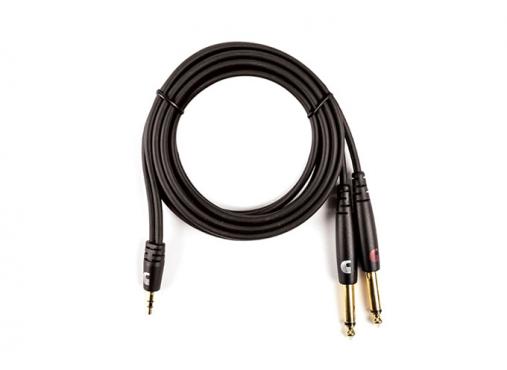 Planet Waves PW-MPTS-06 Custom Series 1/8” to Dual 1/4” Audio Cable: 1